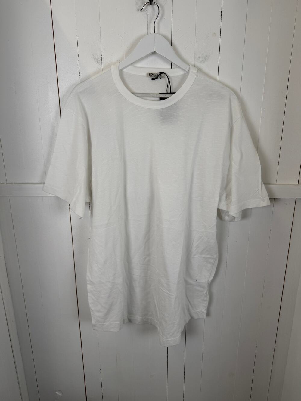 Buck Mason White Cotton T-Shirt Men’s 2XL Excellent Condition